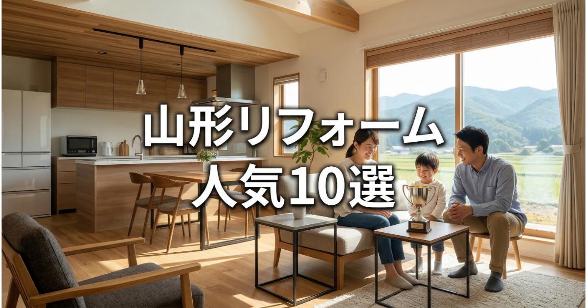 【安い】山形のリフォーム会社ランキング人気10選！費用面や評判・おすすめの工務店を解説