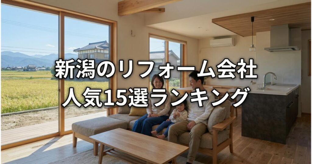 【安い】新潟のリフォーム会社ランキング人気15選!費用面や評判・おすすめの工務店を解説