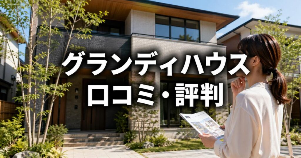 グランディハウスの口コミ・評判は良い・悪い？ズバリ利用すべきか本音で語ります