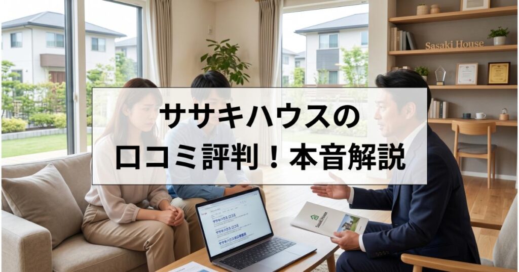 ササキハウスの口コミ・評判は良い・悪い？ズバリ利用すべきか本音で語ります