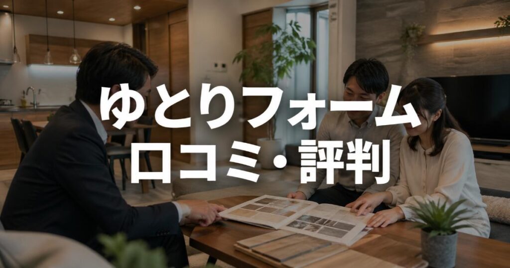 ゆとりフォームの口コミ・評判は良い・悪い？ズバリ利用すべきか本音で語ります