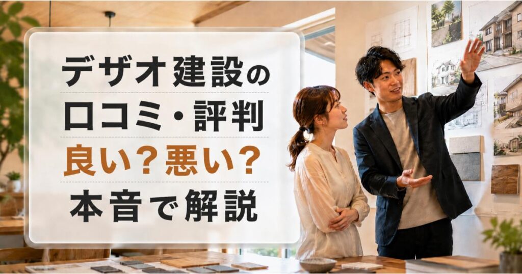 デザオ建設の口コミ・評判は良い・悪い？ズバリ利用すべきか本音で語ります