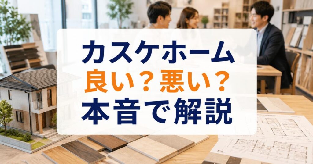 カスケホームの口コミ・評判は良い・悪い?ズバリ利用すべきか本音で語ります
