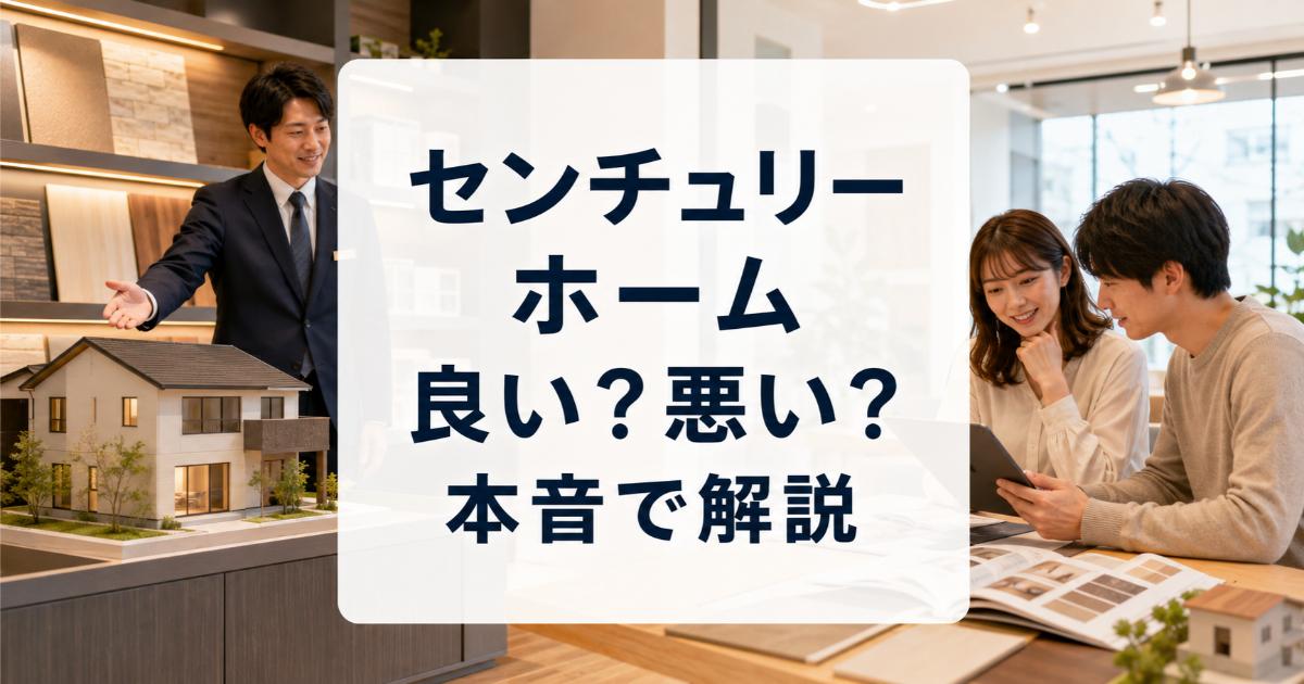 センチュリーホームの口コミ・評判は良い・悪い?ズバリ利用すべきか本音で語ります